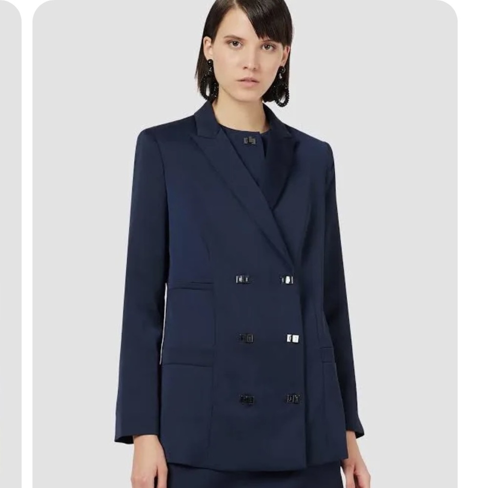 Emporia Armani Satin Blazer Sz 6 **NWOT**
